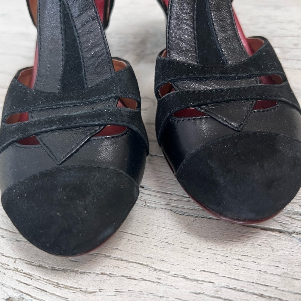 RE-MIX Classic Vintage Footwear Tribeca Black Heels shoes size 5.5 - Picture 11 of 13